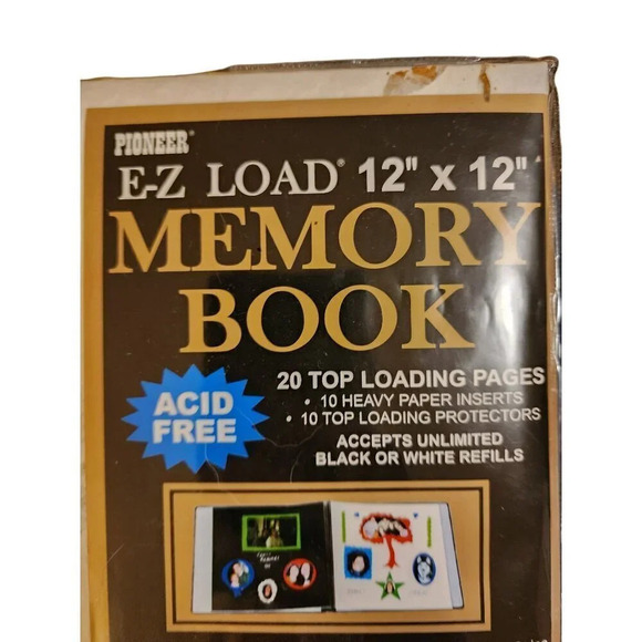 NEW Pioneer E-Z Load 12" x 12" Memory Book  20 Top Loading Pages  Acid-Free - Picture 3 of 6